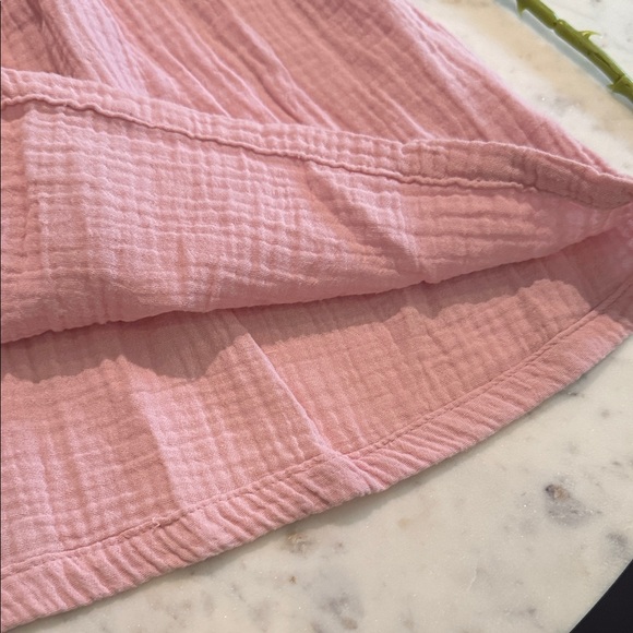 Pink Ruffled Button-Down Dress - Picture 3 of 6